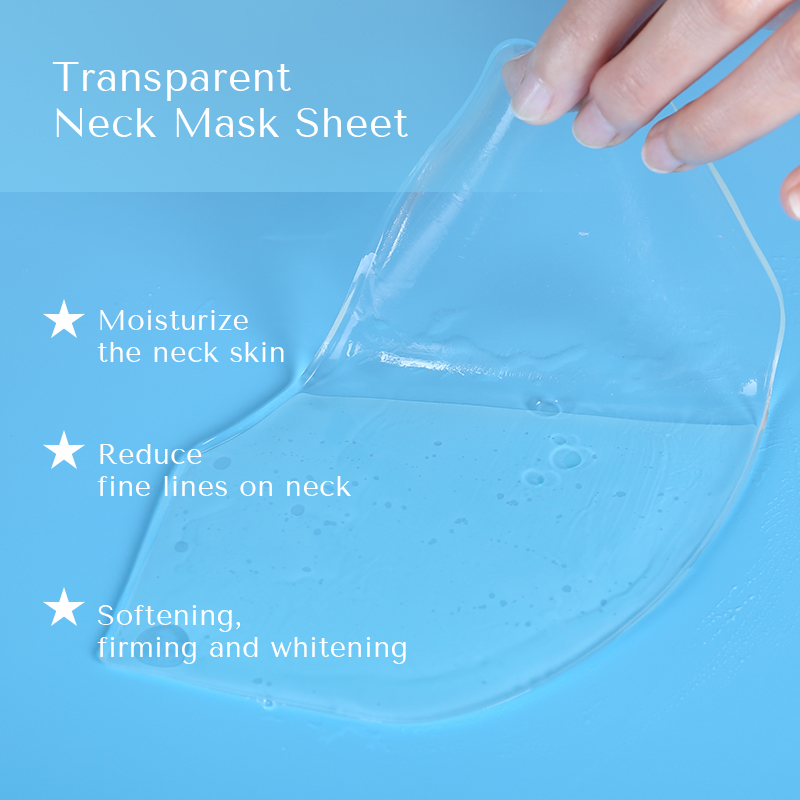 Oem Neck Wrinkle Patches Jelly Bio Cellulose Vegan Collagen Chin and Neck Sheet Mask - 3